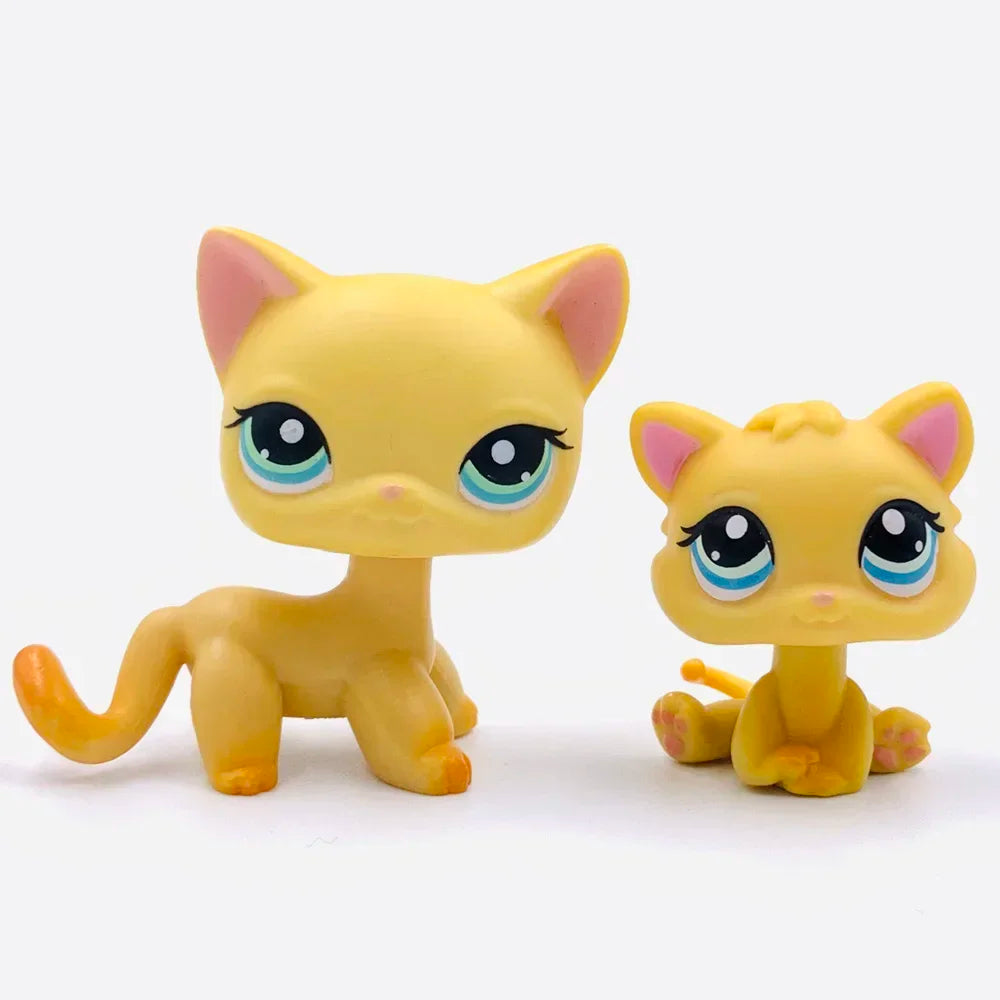 2-Pack Mini Pet Figurines — Cute Dog & Cat PVC Bobble Head Collectibles, 1.5–2 in (4.8–5.5 cm)