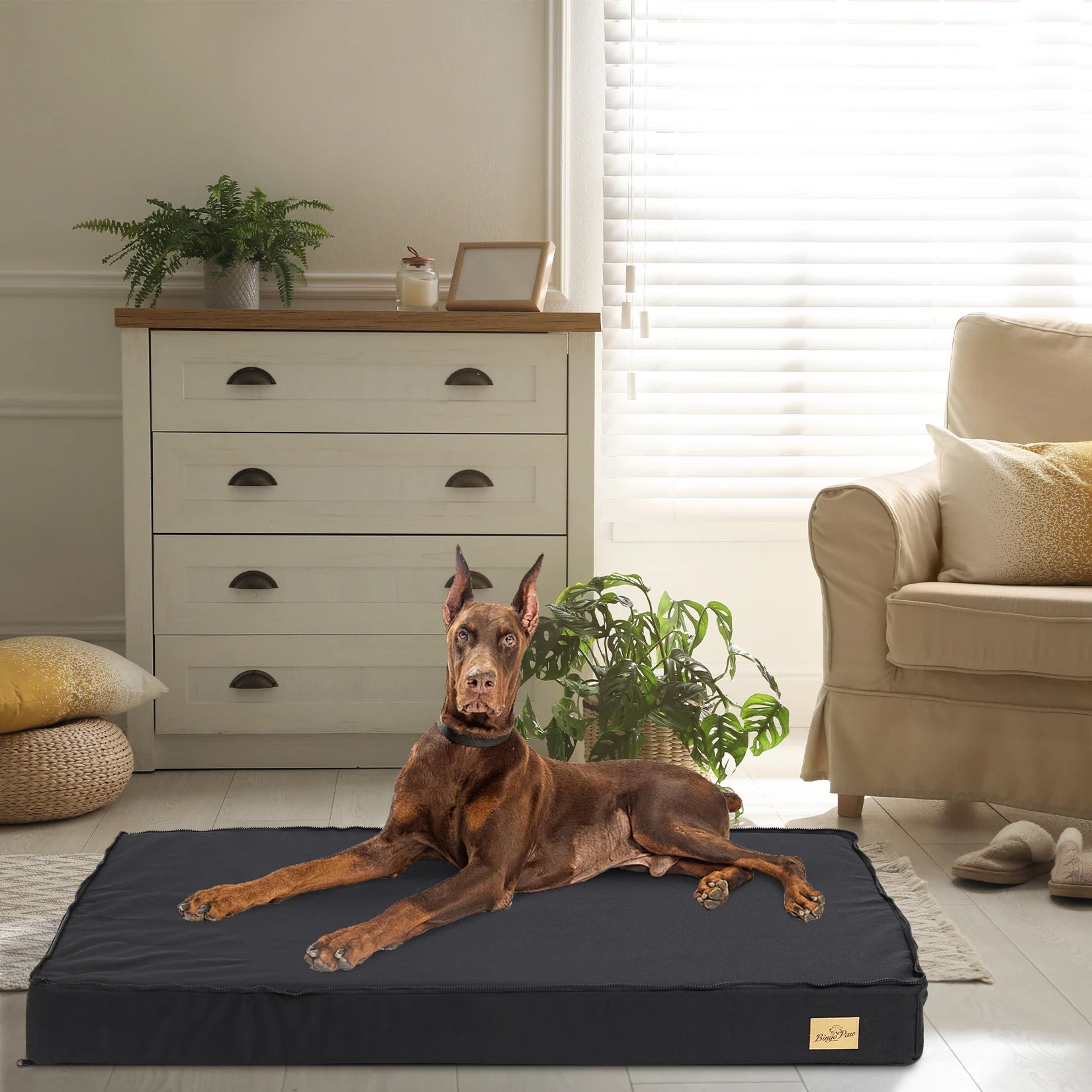 Orthopedic Dog Bed for Large Dogs – Waterproof, Non-Slip, Machine Washable (Sizes S–2XL)