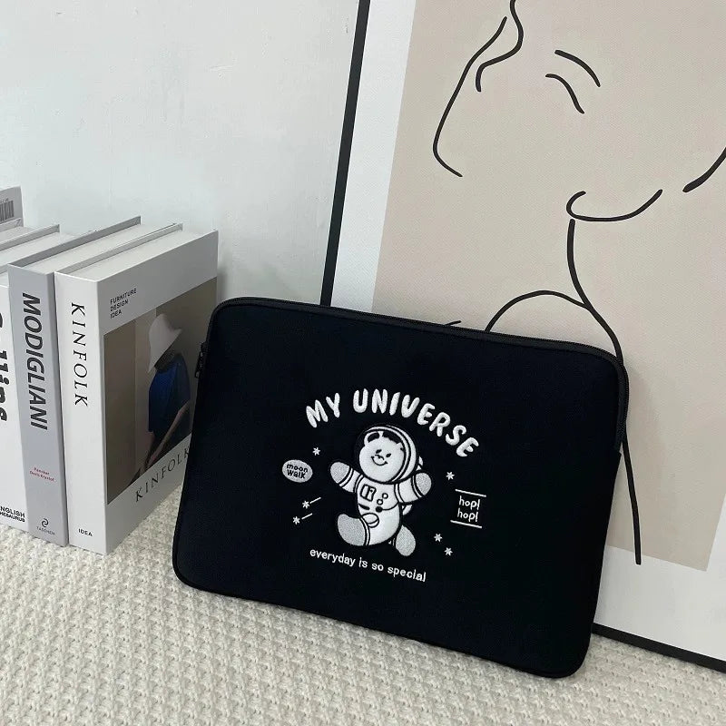 Cute Animal Print Laptop Sleeve 13–16 Inch — Shockproof Zipper Pouch