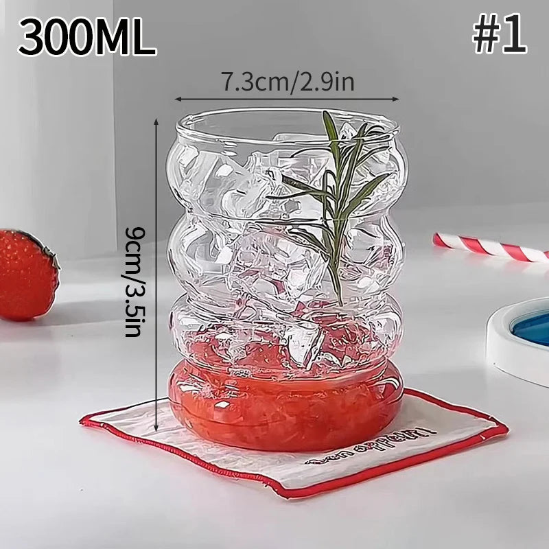 Aesthetic Glass Tumbler 865ml (29.2oz) — Iced Coffee, Latte, Water & Cocktail Cup