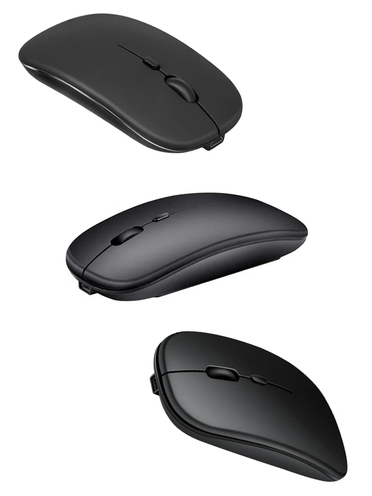 Rechargeable Silent RGB Dual-Mode Wireless Mouse Bluetooth 5.0 & 2.4GHz Optical for Laptop PC Office Gaming Adjustable DPI