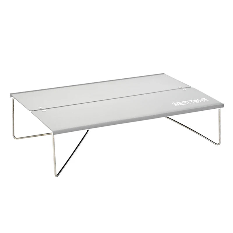 Compact Ultralight Folding Camping Table – Aluminum Alloy Mini Portable Collapsible Table for Hiking & Picnics