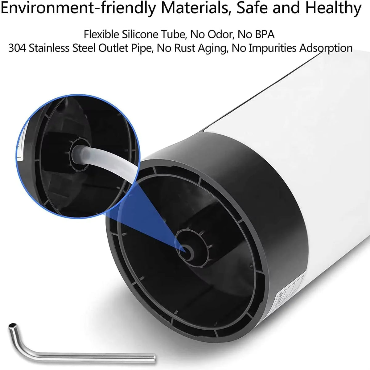 Automatic USB Rechargeable Water Bottle Pump - Portable Electric Water Dispenser with One-Click Control