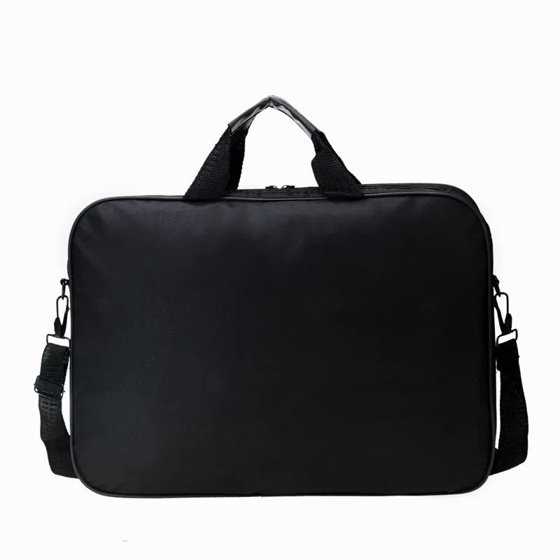 15.6–17 Inch (39.6–43.2 cm) Nylon Laptop Briefcase – Business Shoulder Bag with Zipper