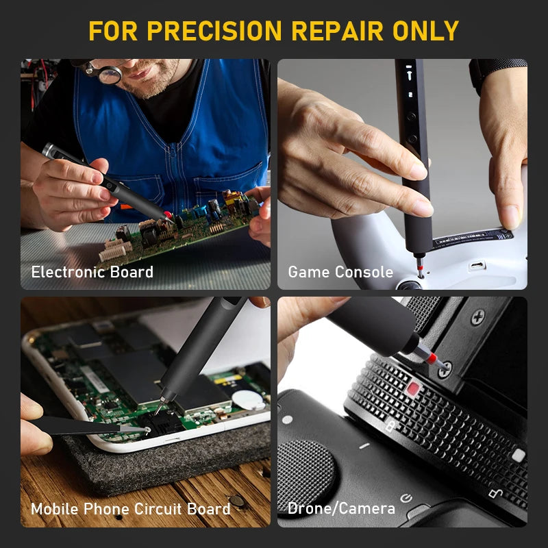 5-Speed Precision Electric Screwdriver Set — Rechargeable 3.7V 42-Bit DIY Phone Repair Kit (Up to 3.5 N·m)