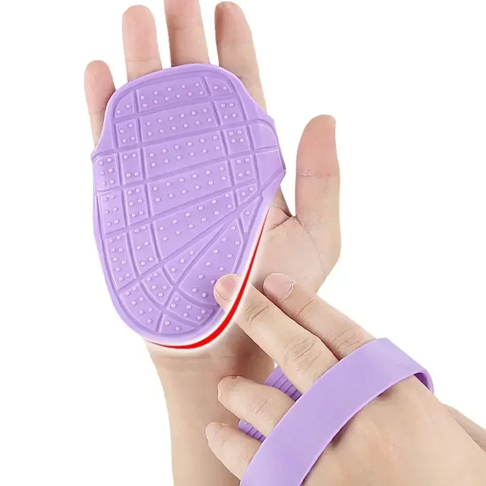 Silicone Weight Lifting Grip Pads Non-Slip Palm Protectors for Dumbbell, Pull-Up & Strength Training (1 Pair)
