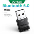USB Bluetooth 6.0 Adapter Dongle for PC Windows 11/10/8.1 - Receiver & Transmitter for Keyboard & Mouse