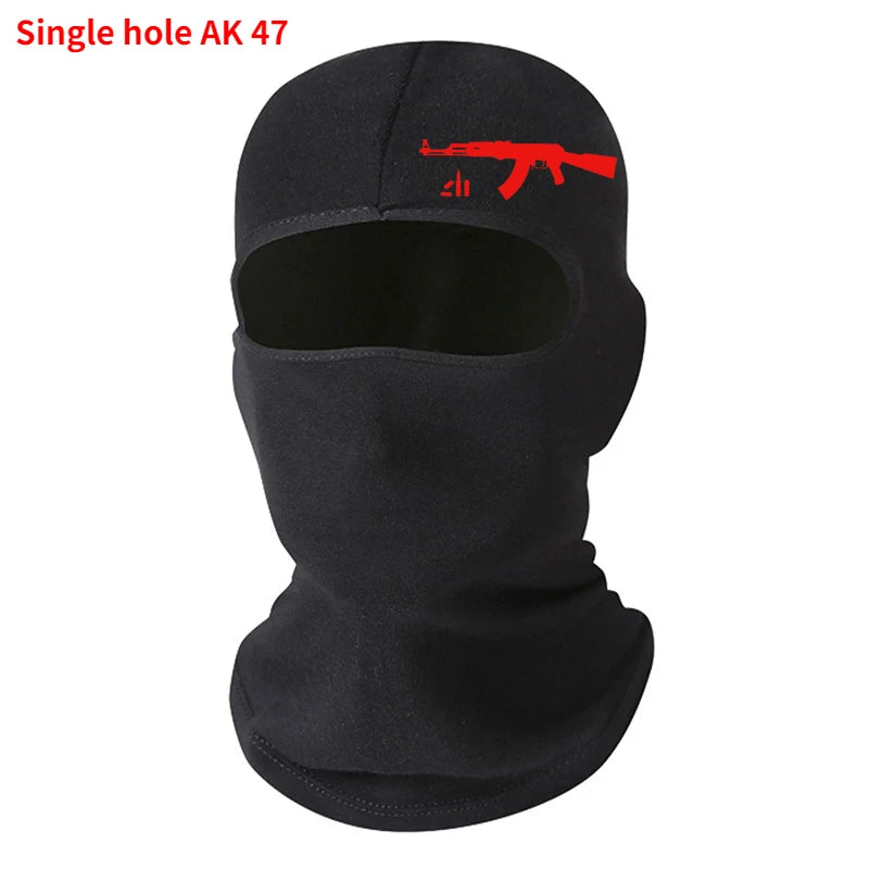 Lycra Full Face Balaclava Mask - Windproof Winter Mask for Motorcycle, Cycling, Ski & Snowboard - Unisex
