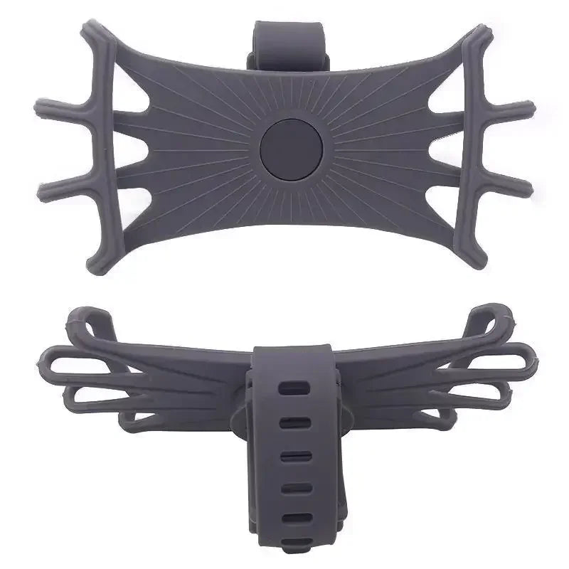360° Rotating Silicone Bike & Motorcycle Phone Mount - Universal Handlebar Phone Holder