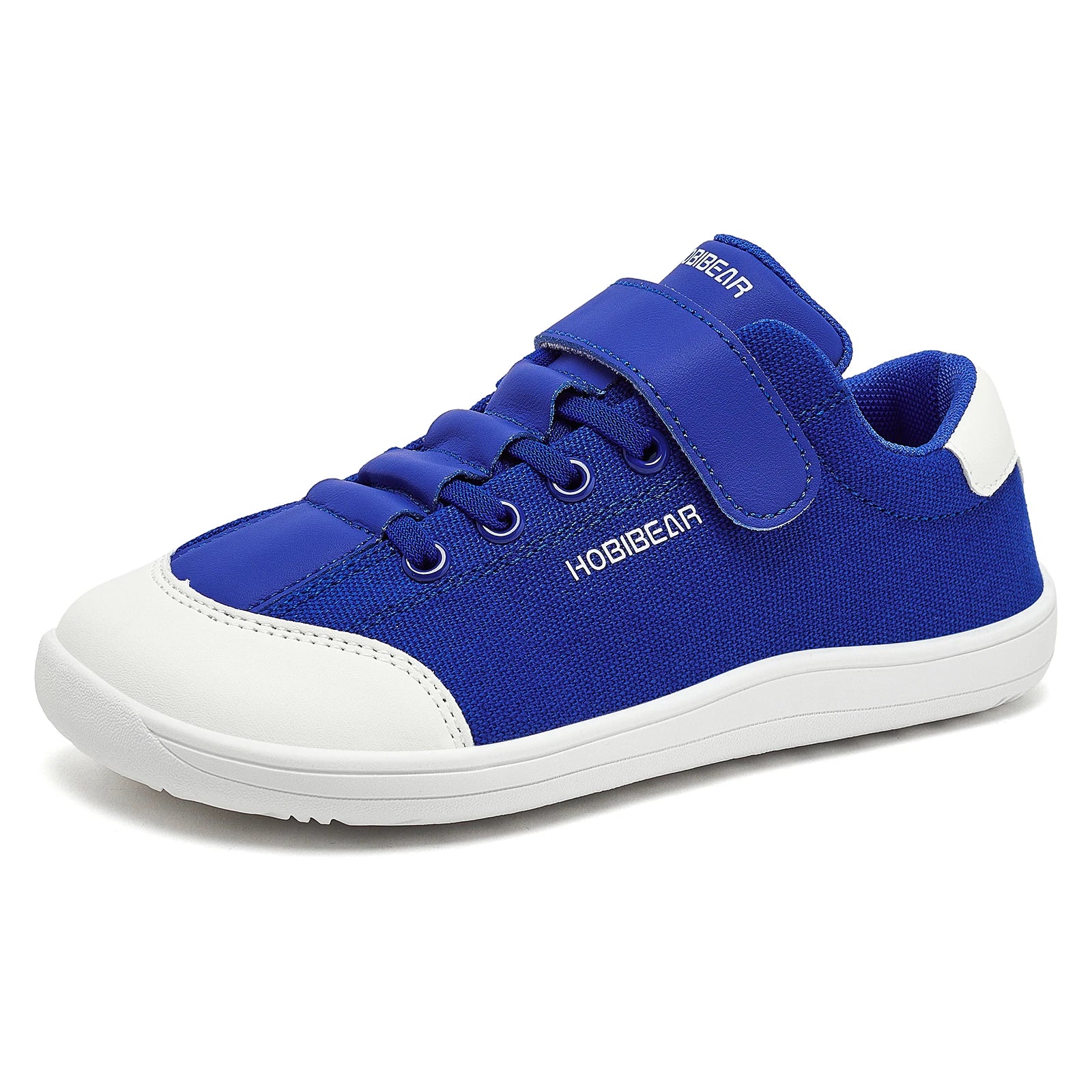 Kids Barefoot Wide Toe Minimalist Sneakers Unisex Lightweight Hook & Loop PU Leather & Textile Shoes