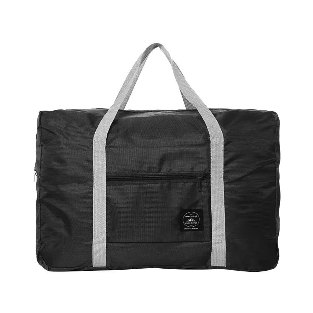 Solid Color Waterproof Foldable Travel Bag Lightweight Large Capacity Luggage Tote 18.9×12.6×6.3 in (48×32×16 cm)