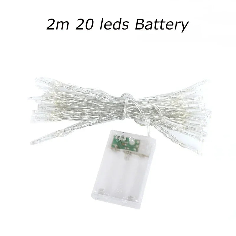 LED Garland String Lights 2–100m (6.6–328 ft) Waterproof Fairy Lights for Christmas Wedding Indoor Outdoor