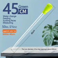 Extendable Aquarium Siphon & Pipette Cleaner - Fish Tank Vacuum Water Changer, Silicone Plastic, 11.4 in (29 cm) & 18.1 in (46 cm)