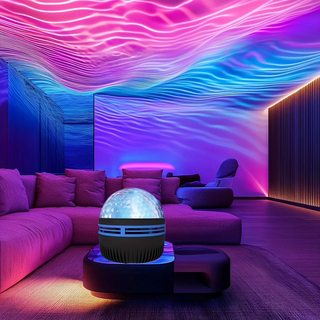 Starry Night Sky Projector LED USB Remote RGB Galaxy Night Light - 7 Modes for Bedroom Party Bar