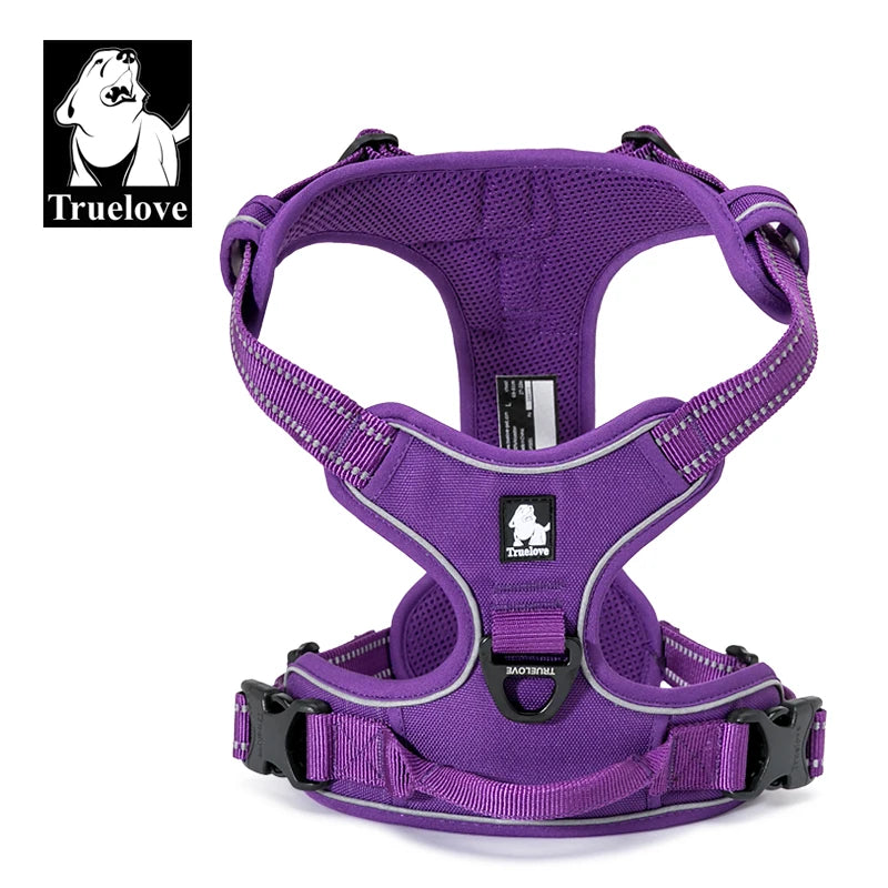 No-Pull Reflective Padded Dog Harness with Handle - Adjustable Escape-Proof Vest XS-XL