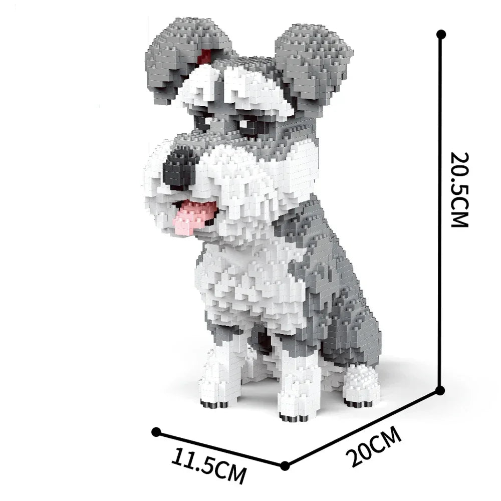 Corgi Micro Mini Building Blocks Kit — DIY Cute Corgi Dog Brick Model, ABS Display Gift