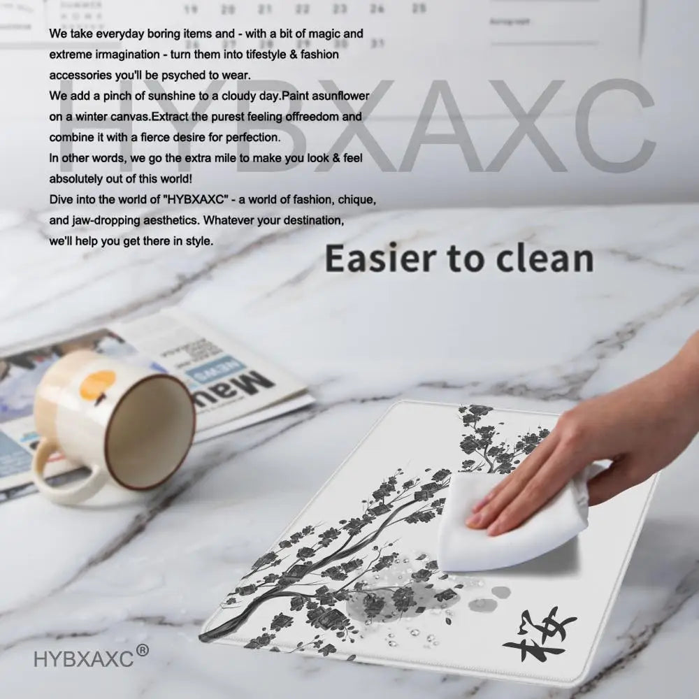 Cherry Blossom (Sakura) 45×40 cm (17.7×15.7 in) Non-Slip Stitched-Edge Gaming Mouse Pad Desk Mat