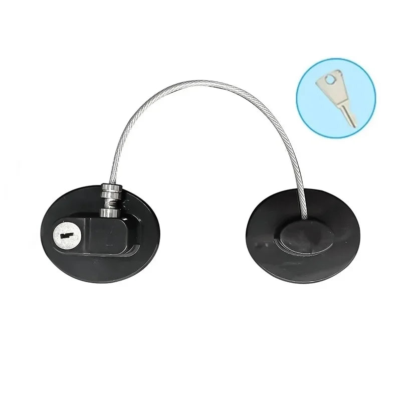 2/4/6-Pack Self-Adhesive Cabinet Locks with Keys — Baby Safety Locks for Fridge, Cabinets, Drawers, Doors & Appliances