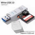 USB 3.0 2-in-1 Multi-Function Card Reader Micro SD TF & USB Flash Drive Adapter for PC Laptop