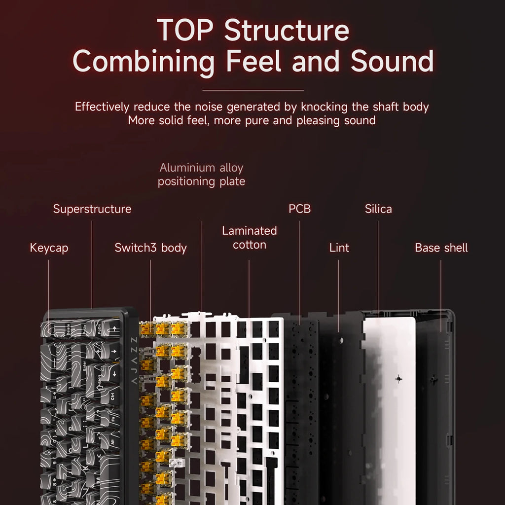 68-Key Hot-Swappable Mechanical Bluetooth & USB Compact Gaming Keyboard with RGB Backlight