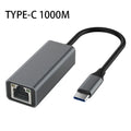 USB-C to Ethernet Adapter RJ45 Gigabit 10/100/1000Mbps - USB Type-C Network Adapter for MacBook & Windows PCs