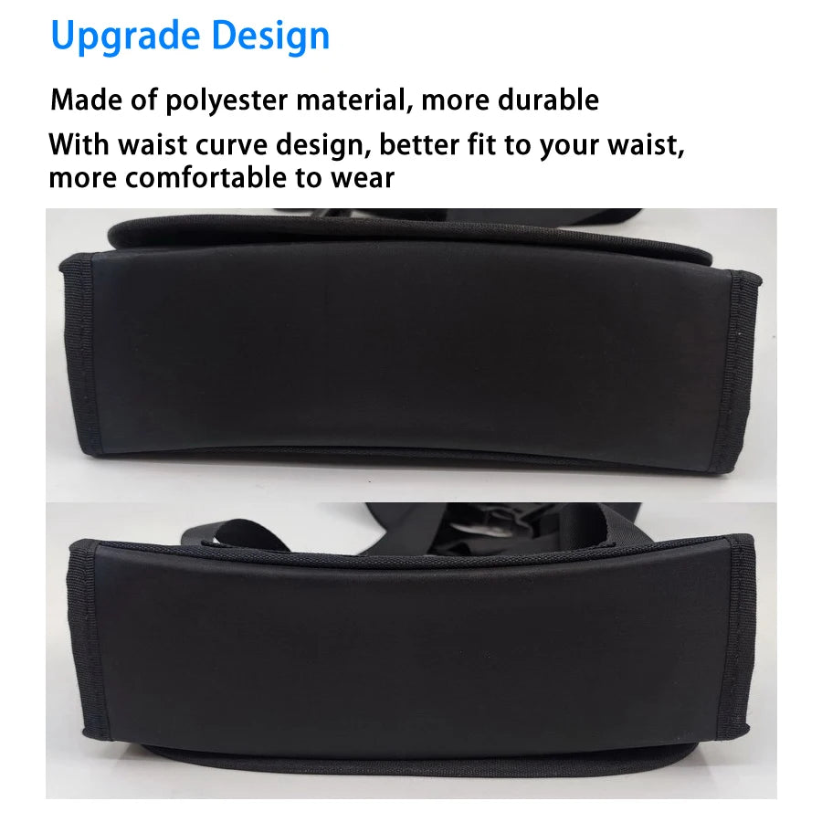 Waiter Cash Wallet Waist Bag with 8-Slot Euro Coin Dispenser – Fanny Pack Coin Holder for Servers, Drivers & Cashiers