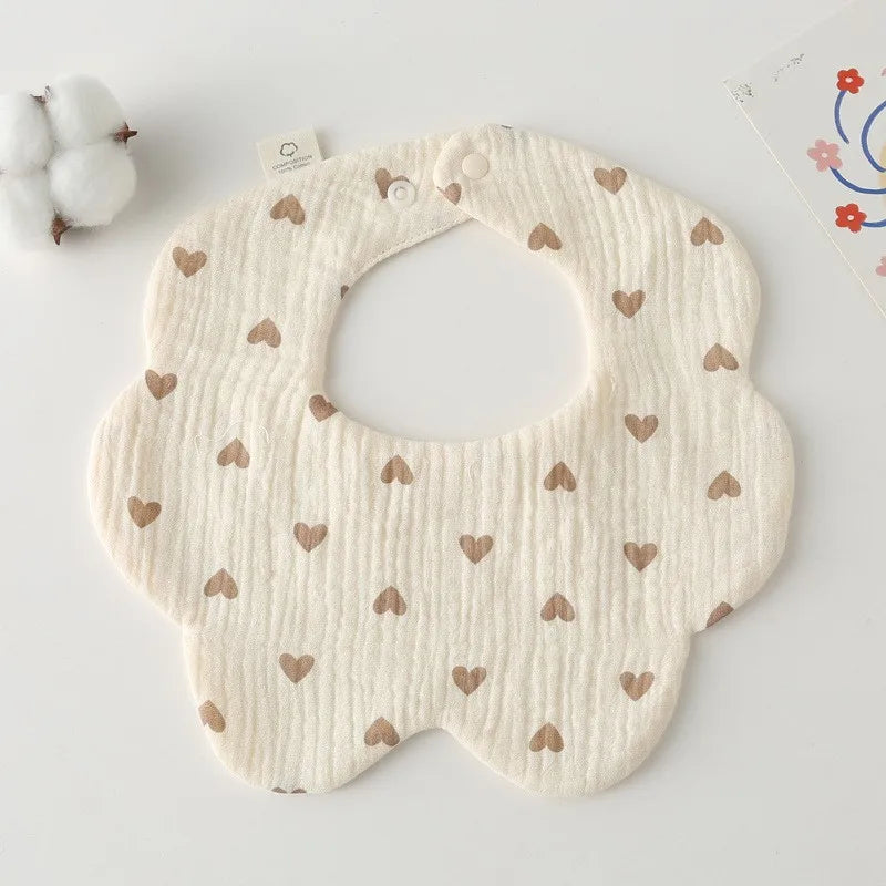 Baby Bandana Bibs & Burp Cloths - Cotton Drool Bibs for Newborns & Toddlers, Feeding Saliva Towel Cartoon Print