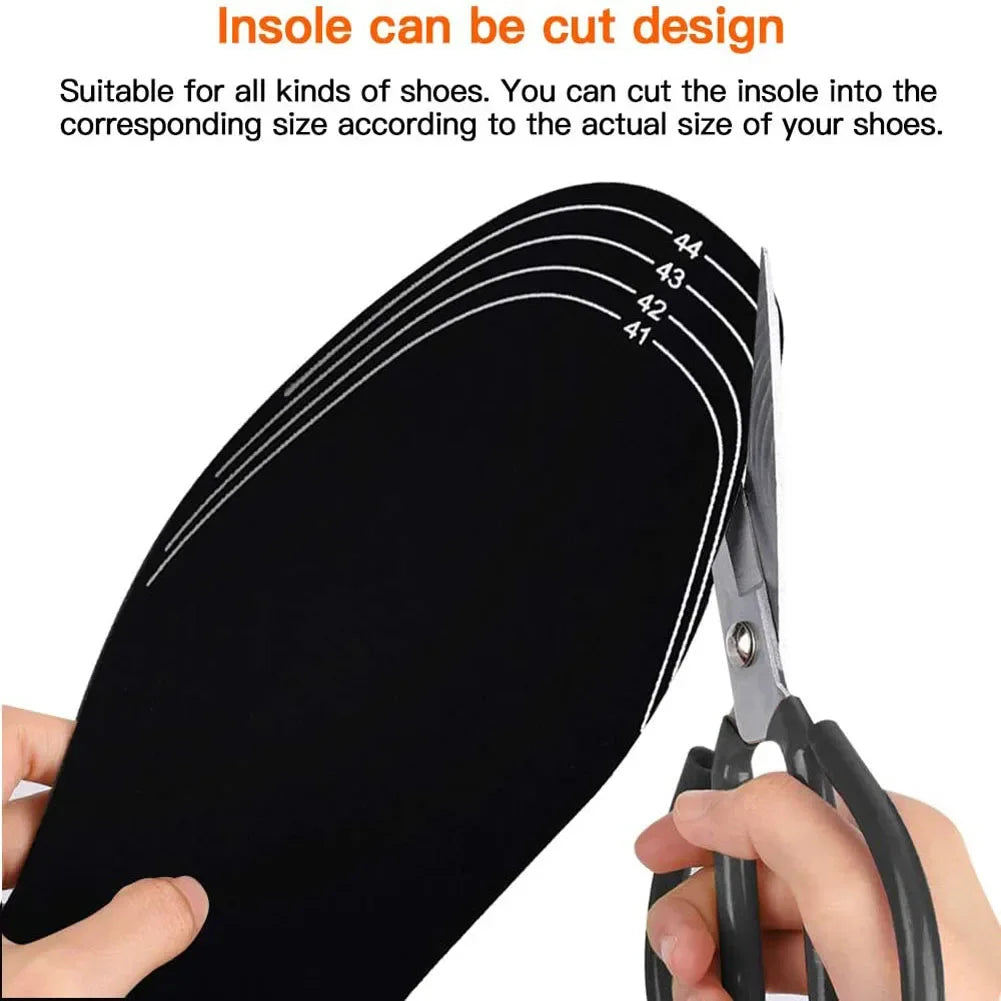 USB Heated Insoles for Shoes – Rechargeable Electric Shoe Warmers, Foot Heating Insoles for Winter Outdoor Sports (One Size)