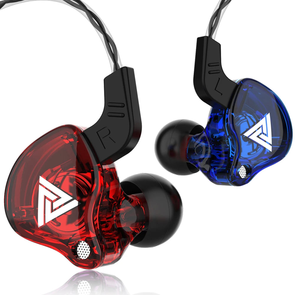 Wired In-Ear Headphones — Dual 8mm Drivers 3.5mm Stereo HiFi Earbuds with Mic for Sports