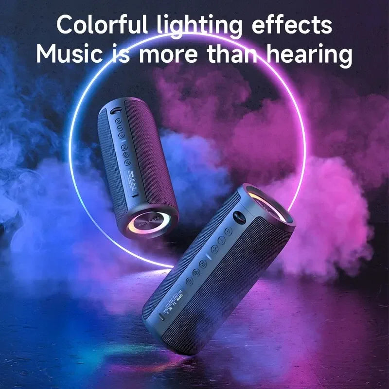 40W Bluetooth 5.2 Portable Speaker, IPX5 Waterproof 3D Stereo Bass TWS Boom Box, 4000mAh