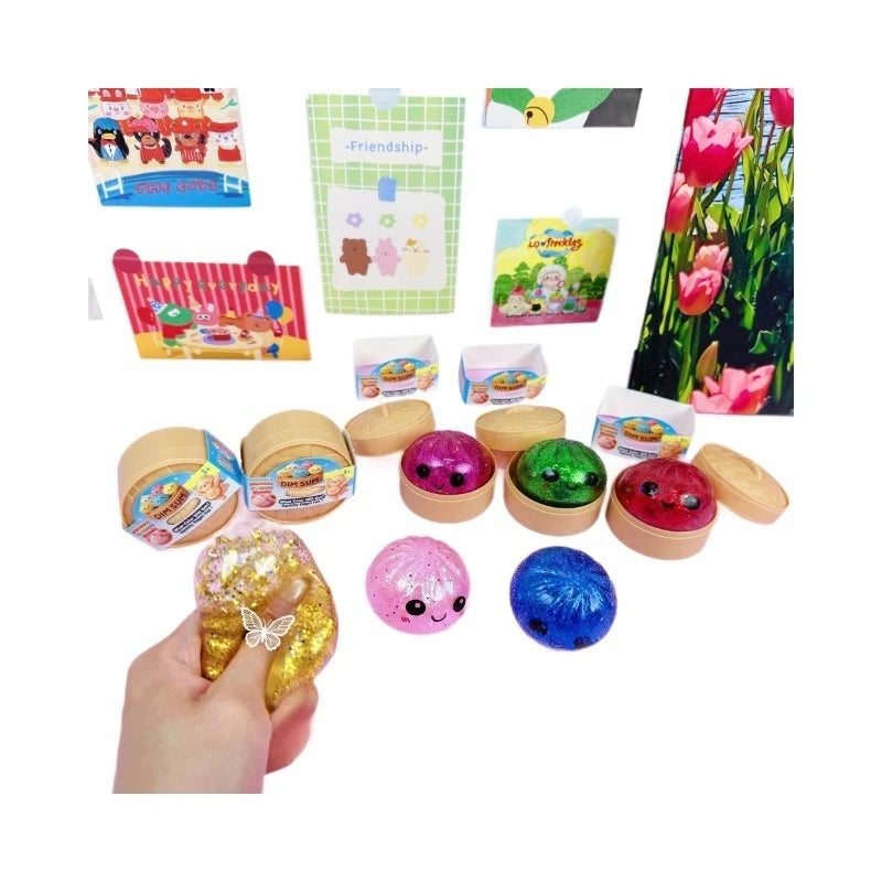 Mini Squishy Dumpling Fidget Toy for Stress Relief view 6