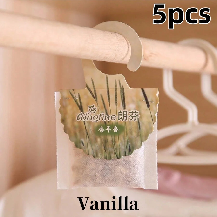 5/10-Pack Hanging Scented Sachets for Closet & Drawers — Long-Lasting Aromatherapy Air Freshener & Moth Repellent