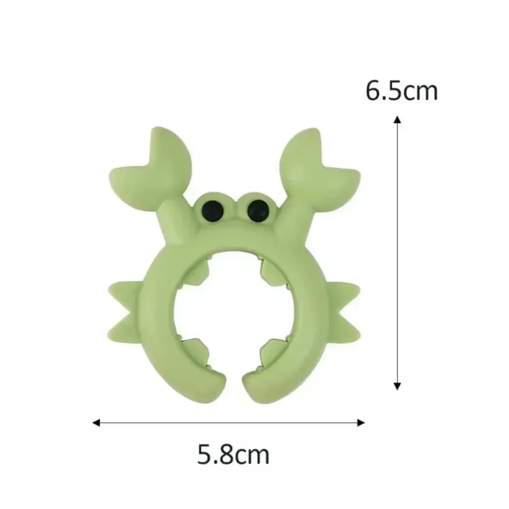Silicone Crab Spatula Holder Pot Clip — Heat-Resistant Spoon Rest & Overflow Guard (1/2/4/6-Pack)