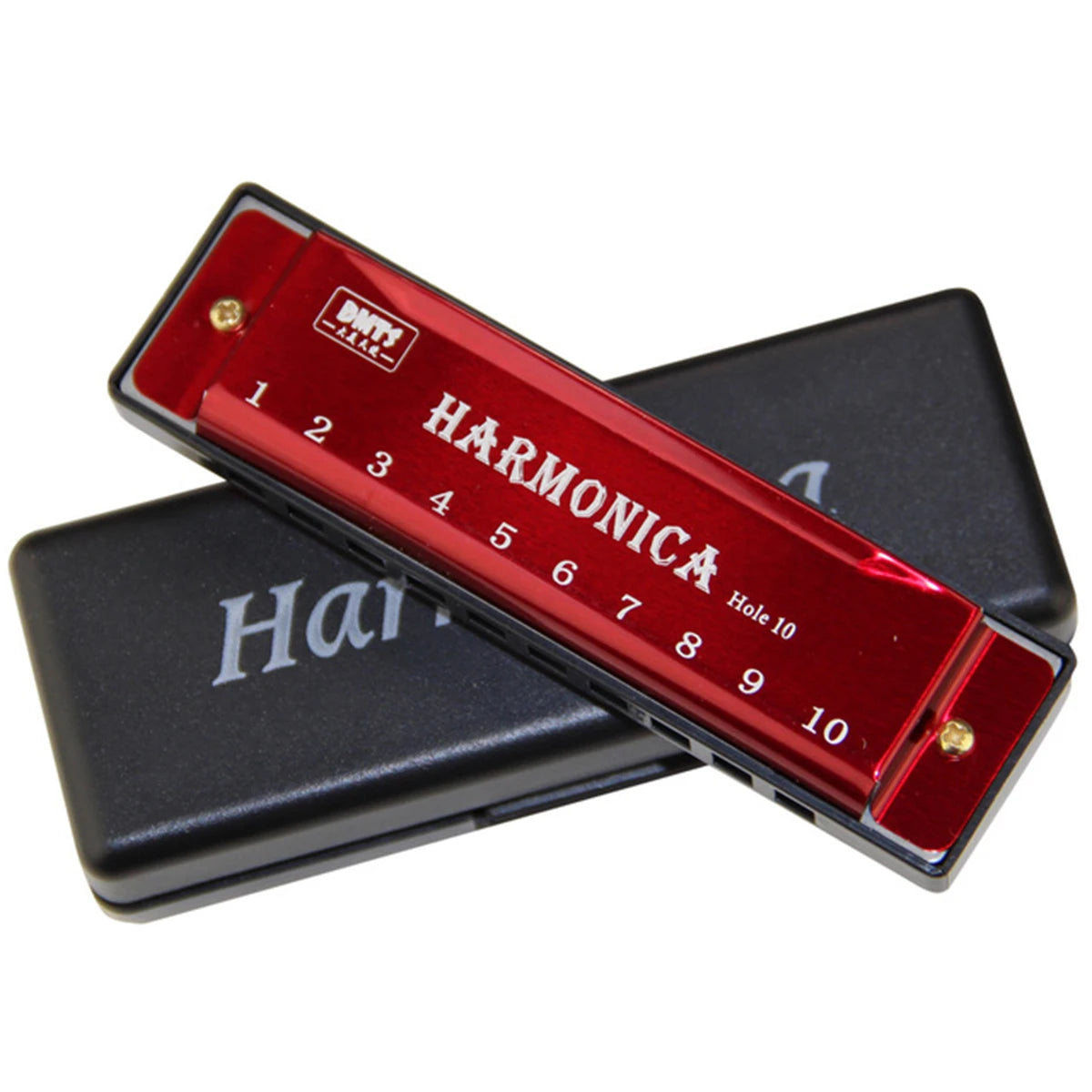 10-Hole Diatonic Harmonica in C with Protective Case – Beginner & Kids Music Gift