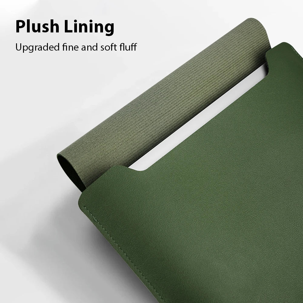 Waterproof PU Laptop Sleeve 11–16 Inch (26–40 cm) Convertible Mouse Pad | Thin Lightweight Notebook & Tablet Sleeve