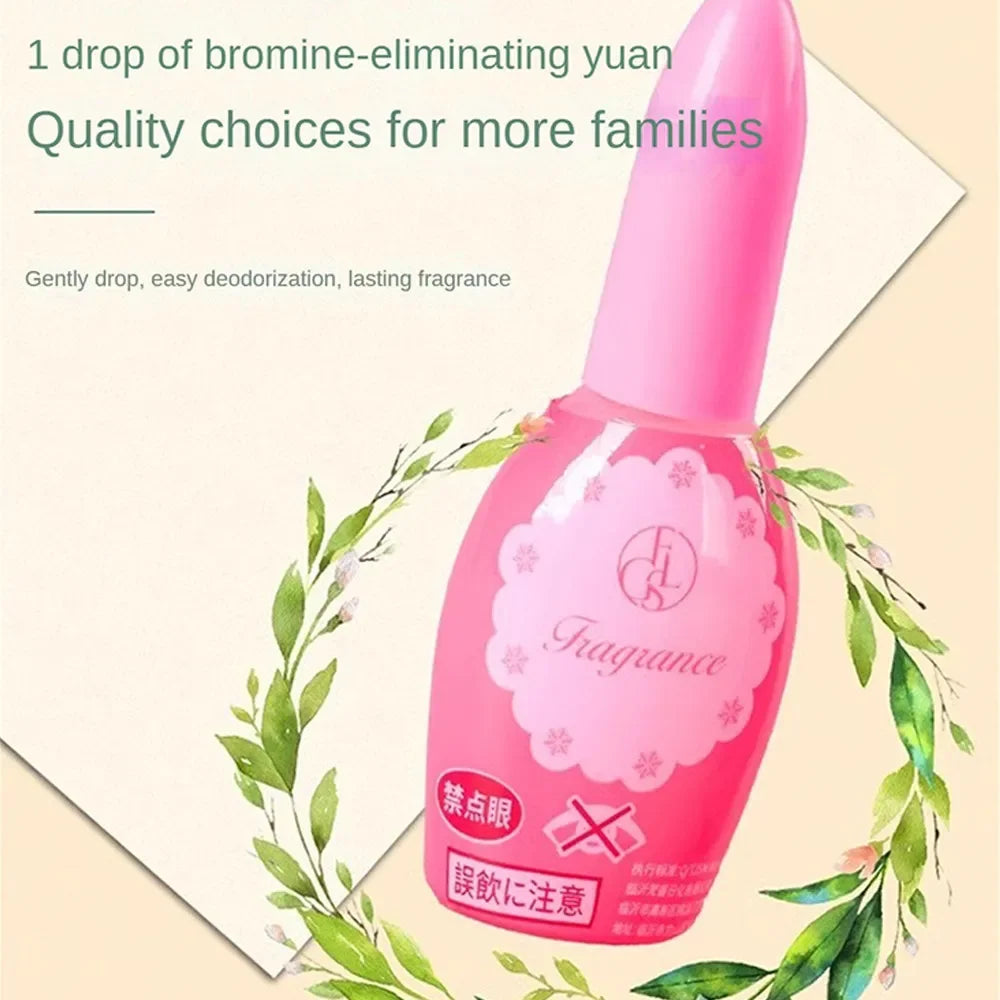 20ml (0.68 fl oz) Long-Lasting Toilet Deodorizer & Aromatherapy Air Freshener — Fast Odor Eliminator for Bathroom, Drain, Sink, Trash Can