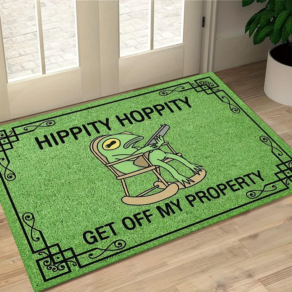 Leisure Frog Doormat Green – Lightweight Indoor/Outdoor Welcome Mat for Entryway, Bedroom & Living Room