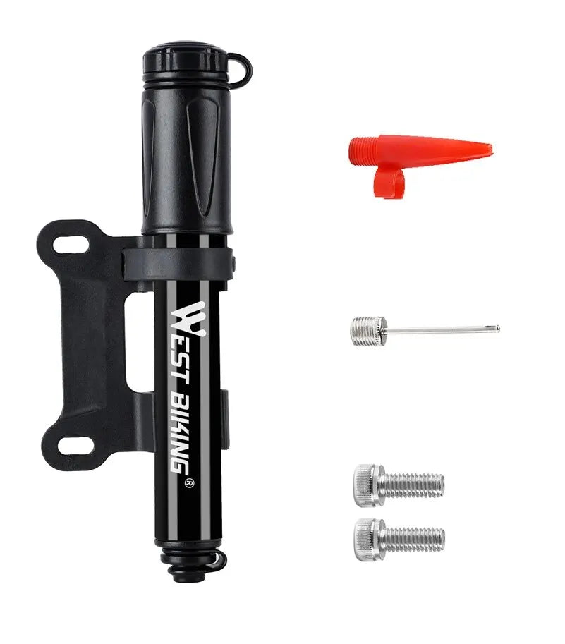 Mini Bike Pump 100 PSI – Portable Aluminum Hand Pump for Presta & Schrader Valves, MTB & Road Tire Inflator