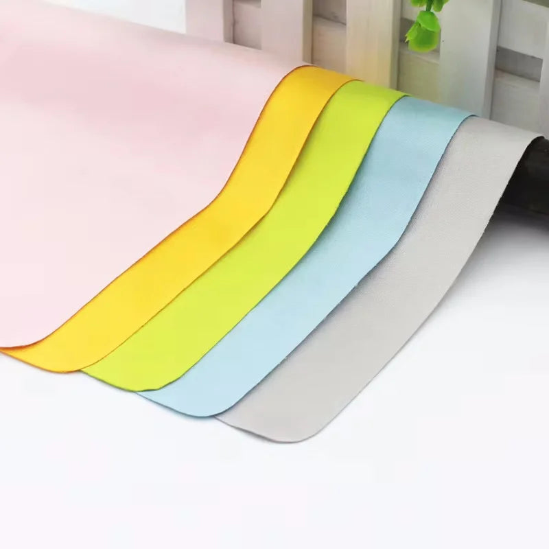 5-Pack Microfiber Glasses Cleaning Cloths (145 x 175 mm / 5.7 x 6.9 in) - Chamois Lens & Phone Screen Wipes