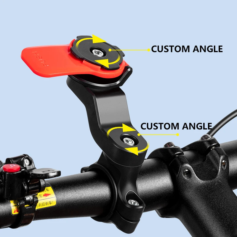 Universal 360° Rotating Motorcycle & Bicycle Phone Holder – Detachable Adjustable Mount for 4.7–7.2 in Phones, Fits 22.2–28.6 mm Handlebars