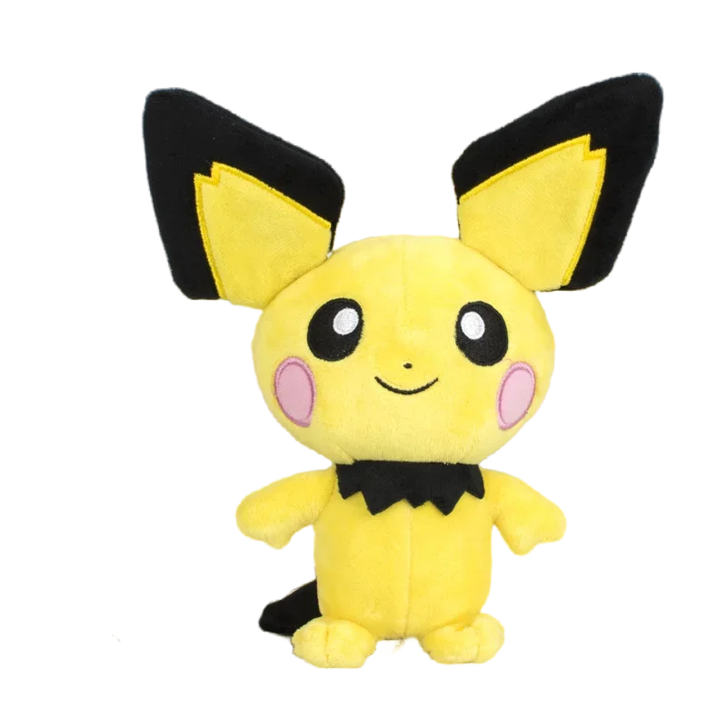 Kawaii Anime Plush Toys - Pikachu, Pichu, Charmander, Squirtle & Psyduck Soft Stuffed Dolls (8–12 in | 20–30 cm) - Kids Birthday & Christmas Gift