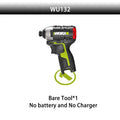Cordless Impact Screwdriver 12V Brushless Motor 140 N·m (103 ft·lb) 3300 RPM Adjustable Torque