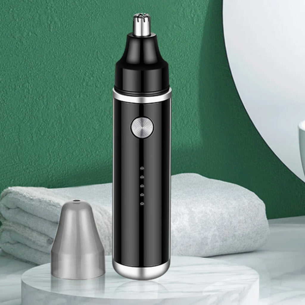 Rechargeable Electric Nose Hair Trimmer - Washable Automatic Painless Unisex Groomer