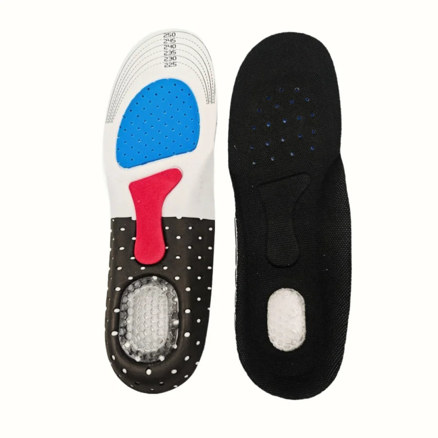 Unisex Gel Sports Insoles 1 Pair – EVA Arch Support Shock-Absorbent Running Inserts