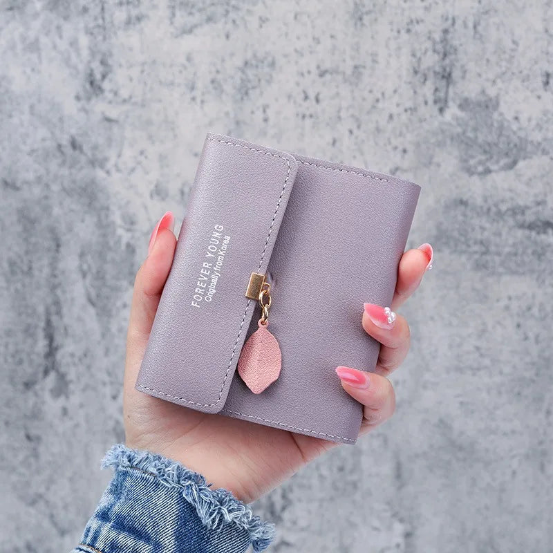 Compact Tri-Fold Women's Wallet - Small Coin Purse & Card Holder 11 x 8.5 x 2 cm (4.3 x 3.3 x 0.8 in)