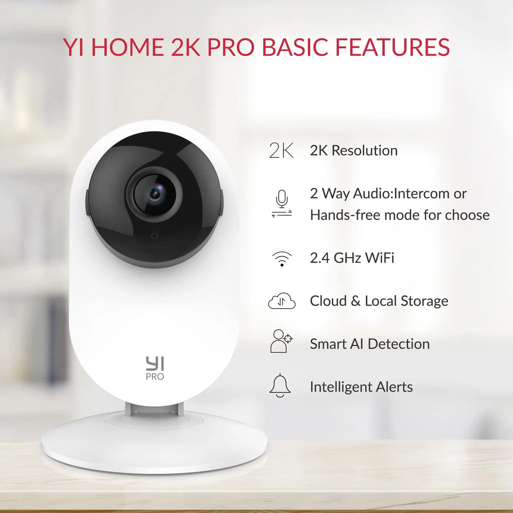 2K 3MP WiFi Home Security Camera – Smart IP CCTV with Two-Way Audio, Motion & Vehicle Detection, Alexa & Google Assistant Compatible