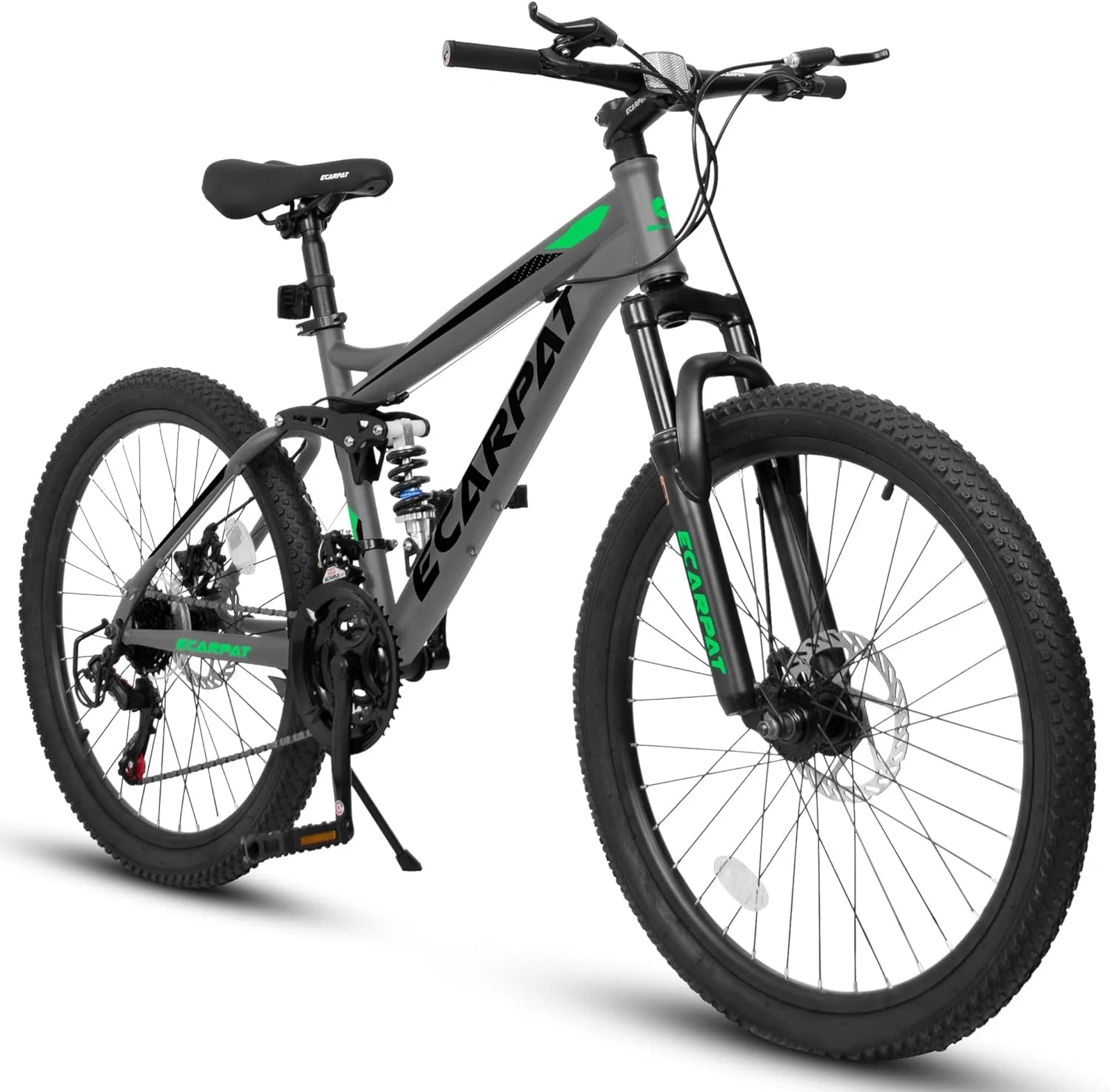 Dual Full-Suspension Mountain Bike 24/26/27.5-Inch (61/66/69.9 cm) 21-Speed Disc Brakes Unisex