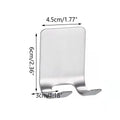 Stainless Steel Self-Adhesive Razor Hook – Wall-Mount Shaver Holder with Double Hooks for Bathroom & Kitchen
