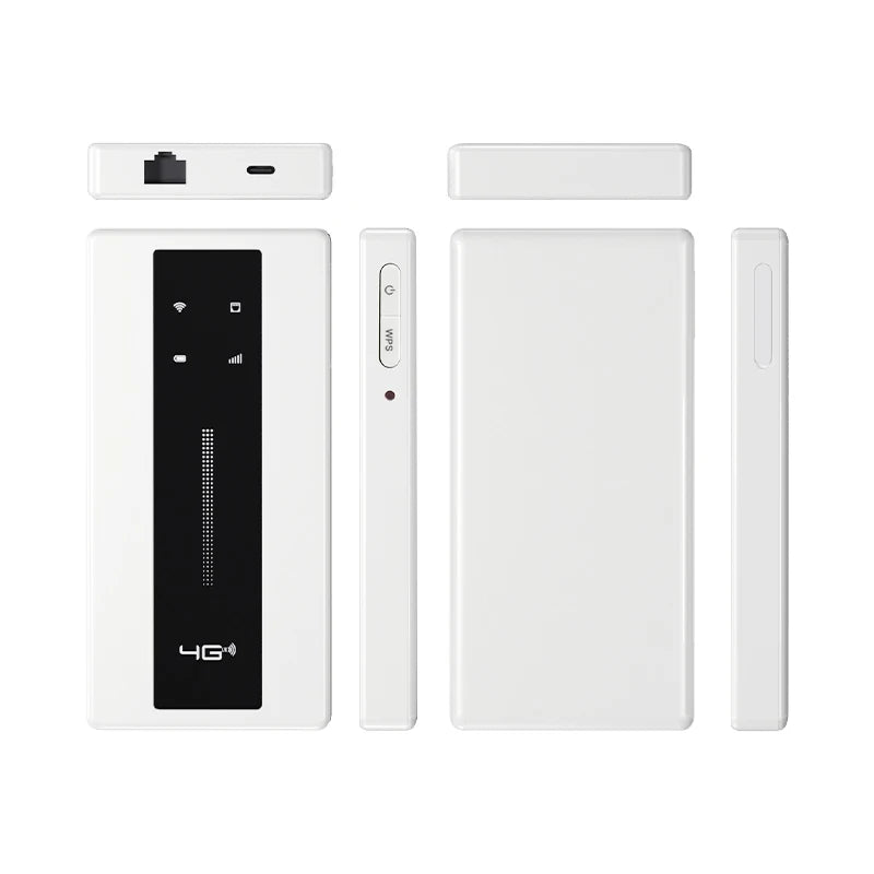 10000mAh 4G LTE Portable Router 150Mbps 2.4GHz Wi-Fi Hotspot CAT4 with Ethernet Port, WPS & Type-C Charging
