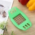 French Fry Cutter Potato Slicer – Vegetable Chopper for Homemade Chips, Metal Blades with ABS Handle (6.7 x 3.9 in / 17 x 10 cm)